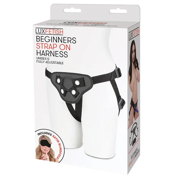 Lux Fetish Beginners Strap-On Harness - Black