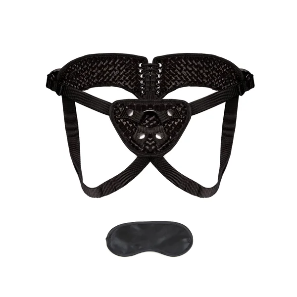 Lux Fetish Diamond Velvet Strap-On Corset