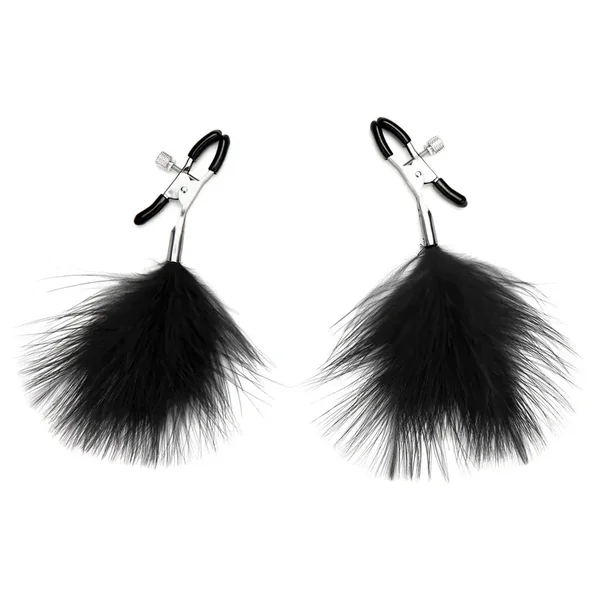 Lux Fetish Feather Nipple Clips