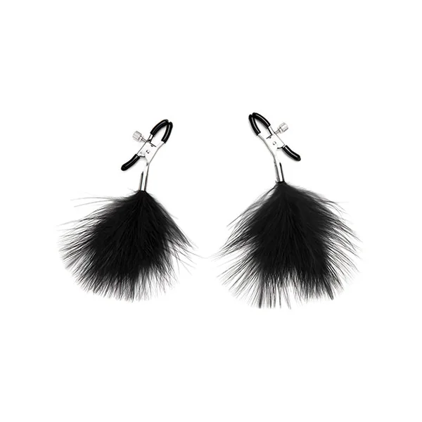 Lux Fetish Feather Nipple Clips