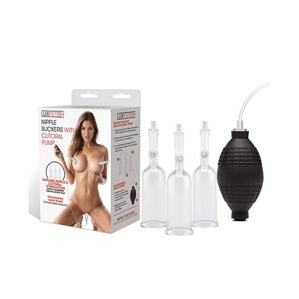 Lux Fetish Nipple Suckers With Clitoral Pump