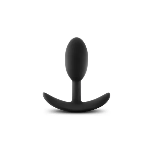 Luxe Wearable Vibra Slim Plug, Small, Black