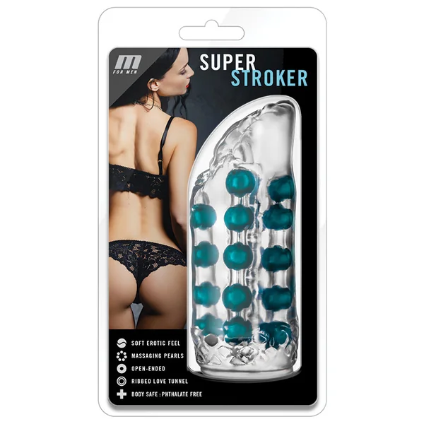 M for Men Super Stroker Clear Masturbator / Stroker
