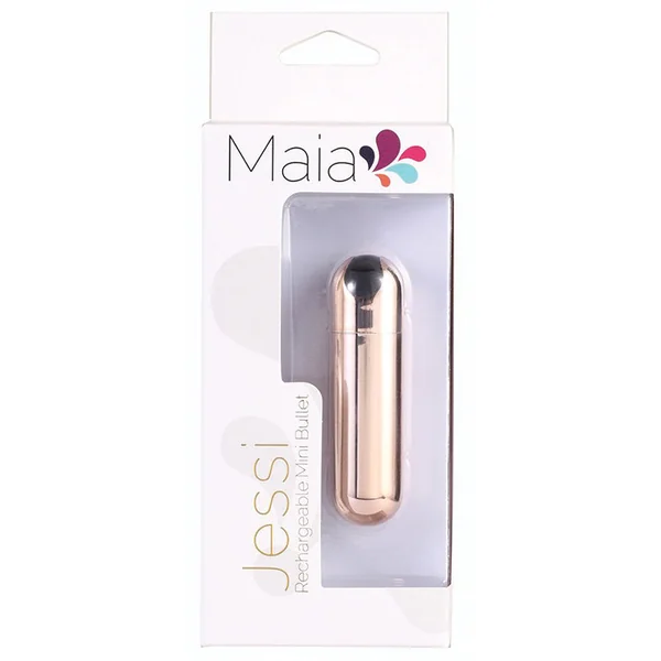Maia Jessi Rechargeable Super Charged Mini Bullet - Rose Gold