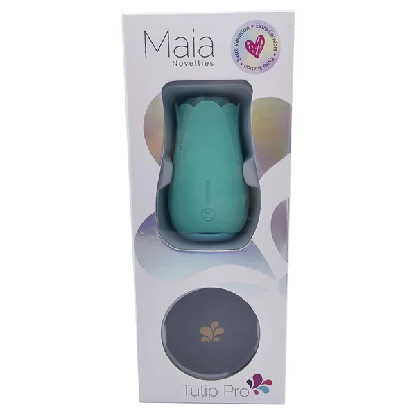 Maia TULIP PRO 15-Function Silicone Suction Toy with Wireless Charge - Teal