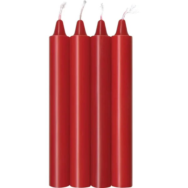 Make Me Melt Warm Drip Candles Red Hot 4 Pack