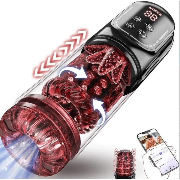 Male Masturbator Penis Pump Licking rotating sucking Enlargers for men