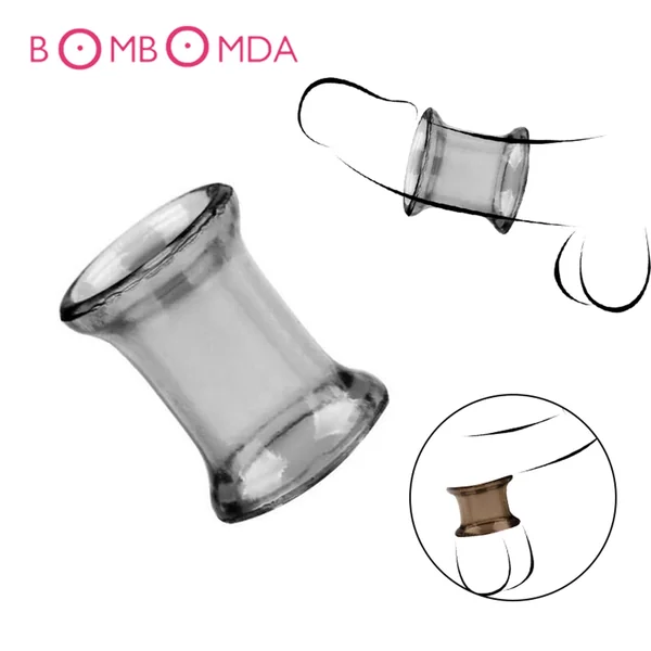 Male Penis Scrotum Ring Soft Flexible TPE Cock Rings Ejaculation Delay Transparent Cockring Sex Toys Adult Products for Men