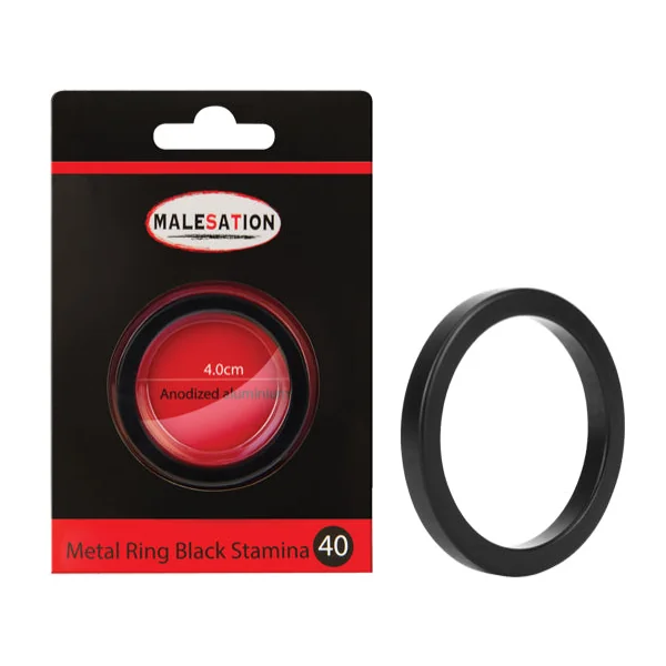 Malesation Black Metal Stamina Cock Ring
