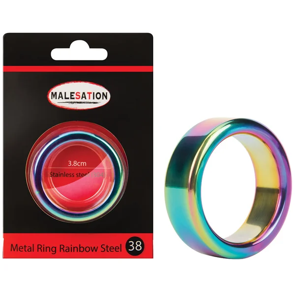 Malesation Rainbow Metal Cock Ring