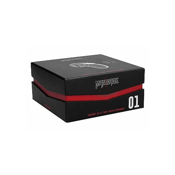 Man Cage Model 01 Male Chastity with Lock 3.5in – Clear