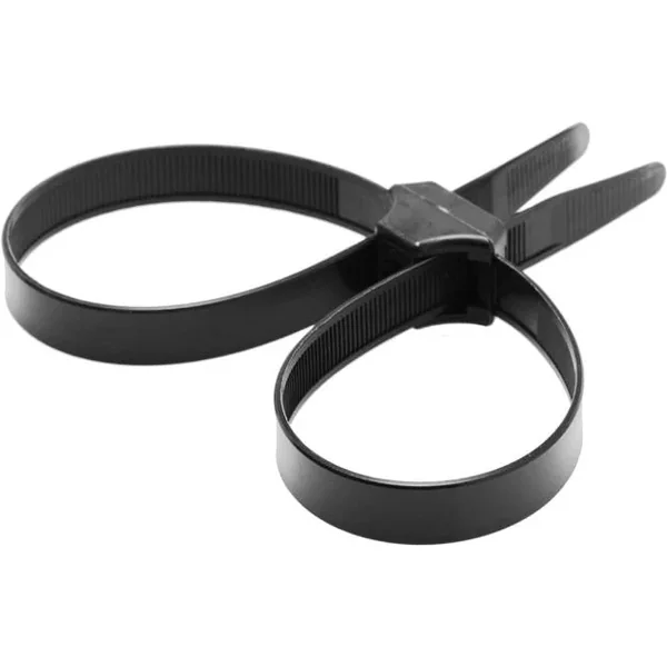 MASTER SERIES BLACK ZIP TIE POLICE CUFFS – 5PCK