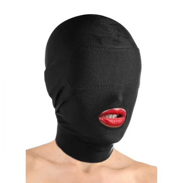 Master Series® Disguise Open Mouth Hood with Padded Blindfold