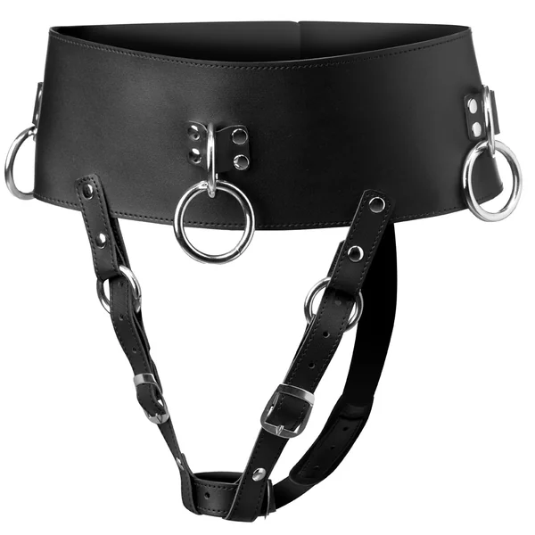Master Series Forced Orgasm Belt With Anal Plug Harness
