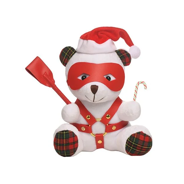 Master Series Holiday Bondage Teddy Bear Plush-White
