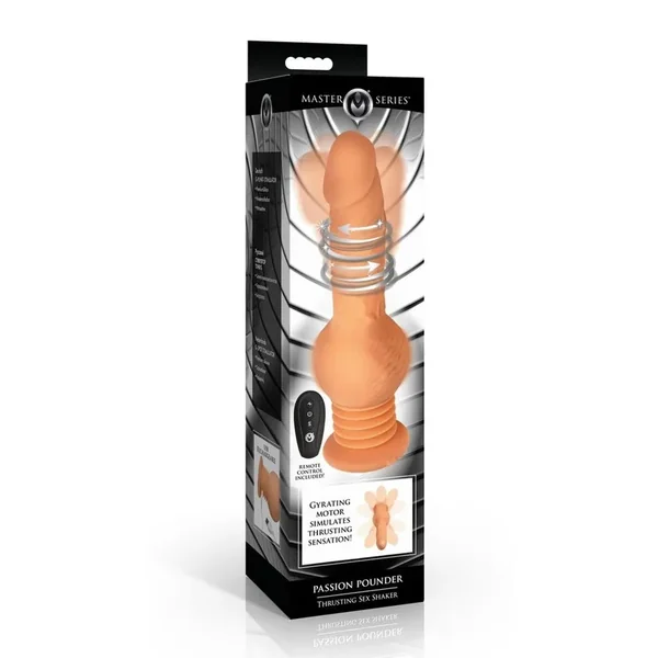 Master Series Passion Pounder Thrusting Sex Shaker Rechargeable Silicone Vibrator