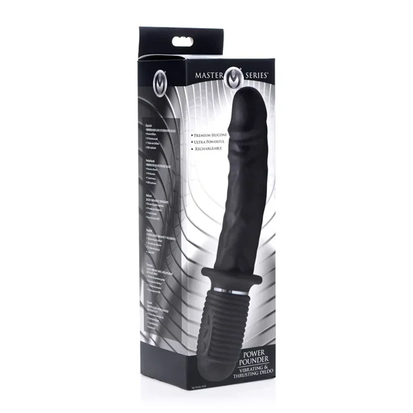 Master Series Power Pounder Vibrating & Thrusting Dildo