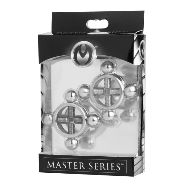 Master Series Rings Fire Stainless Steel Nipple Press Set