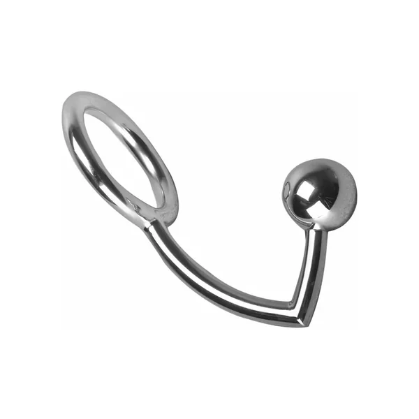 Master Series The Manus Intruder Penis Ring And Ass Ball Hitch Metal 5.75 Inch