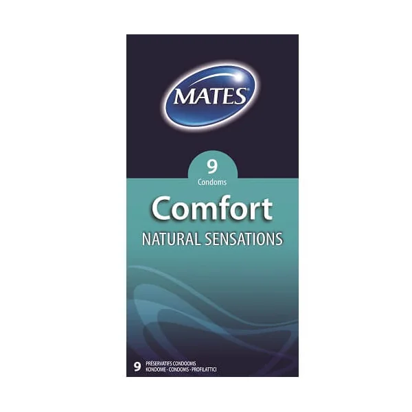 Mates Comfort Natural Sensations Condoms 9 Pack