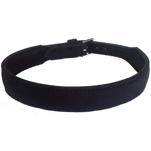 Matte Black Leather Collar