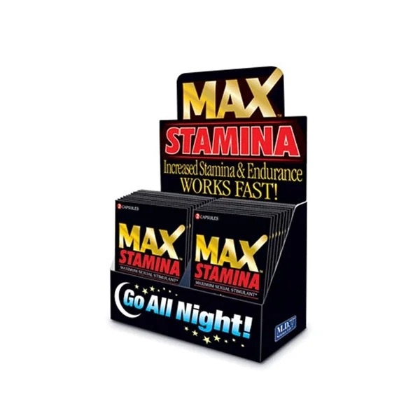 Max Stamina - 24 Count Display - 1 Count Packets