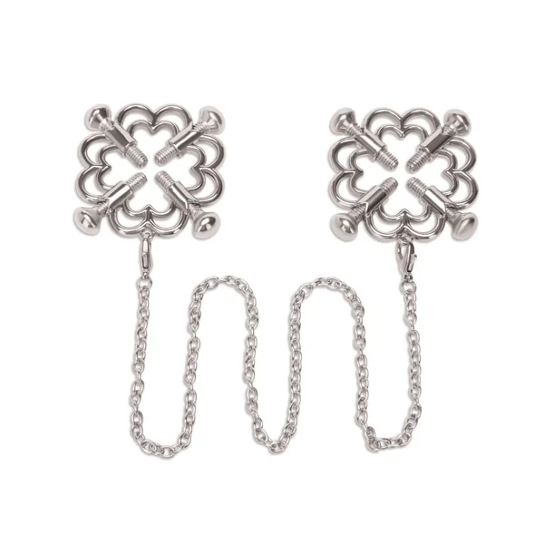 Me You Us Flower Design Nipple Chain