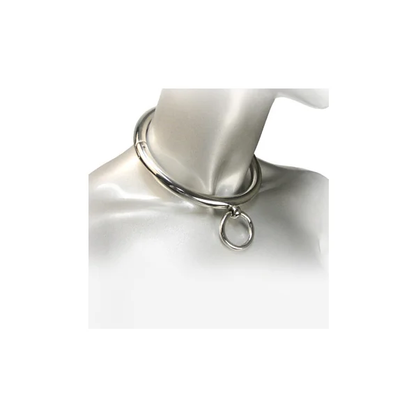 METAL HARD - BDSM NECKLACE WITH RING 10CM