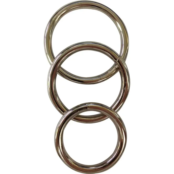 Metal O Ring 3 Pack Assorted Cockrings Metal