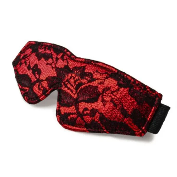 MISS MORGANE LACE BLINDFOLD – RED/BLACK