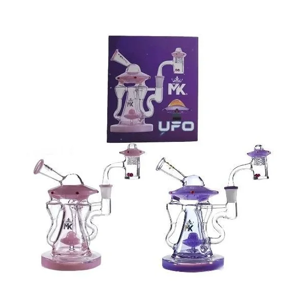 MK Glass UFO Recycler Dab Kit W/Dab Balls