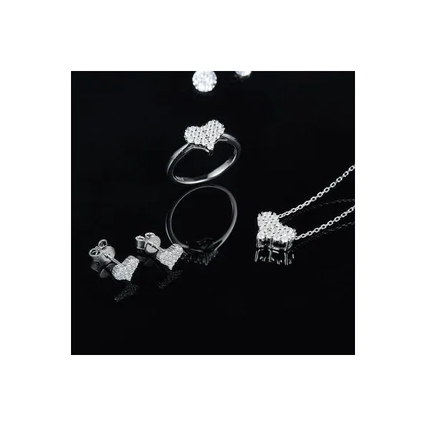 Moissanite 925 Sterling Silver Heart Bracelet