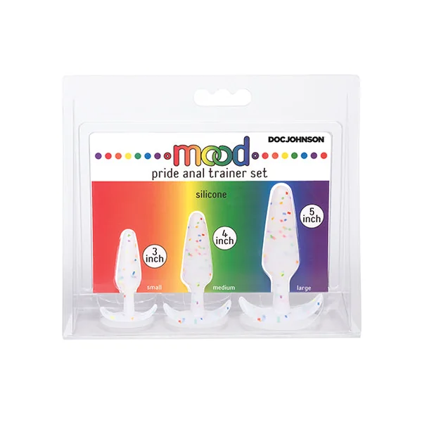 Mood Pride Anal Trainer Set - Multi Colored Set Of 3