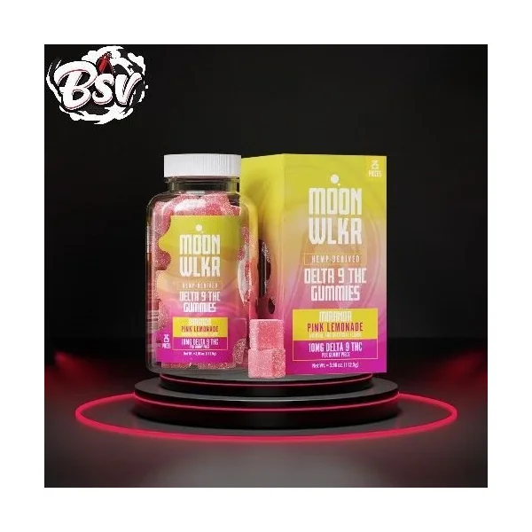 Moon Wlkr Gummies Delta 9 25ct Miranda (Pink Lemonade)