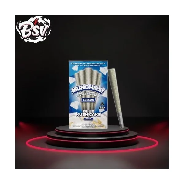 Munchies THC-A Pre-Rolls 5pk Blue Kush Cake