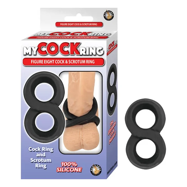 MY COCKRING FIGURE EIGHT COCK & SCROTUM RING