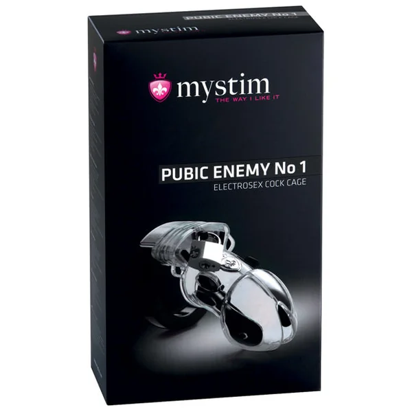 Mystim Pubic Enemy #1 Cock Cage - Clear