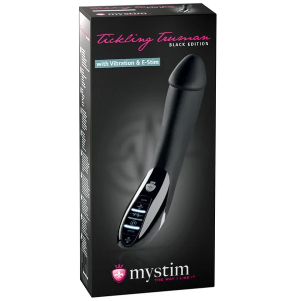 Mystim Tickling Truman Estim Vibrator Black Edition - Black