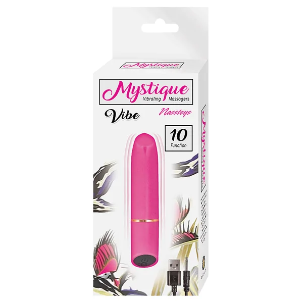 Mystique Vibe Rechargeable Silicone Bullet Vibrator - Pink