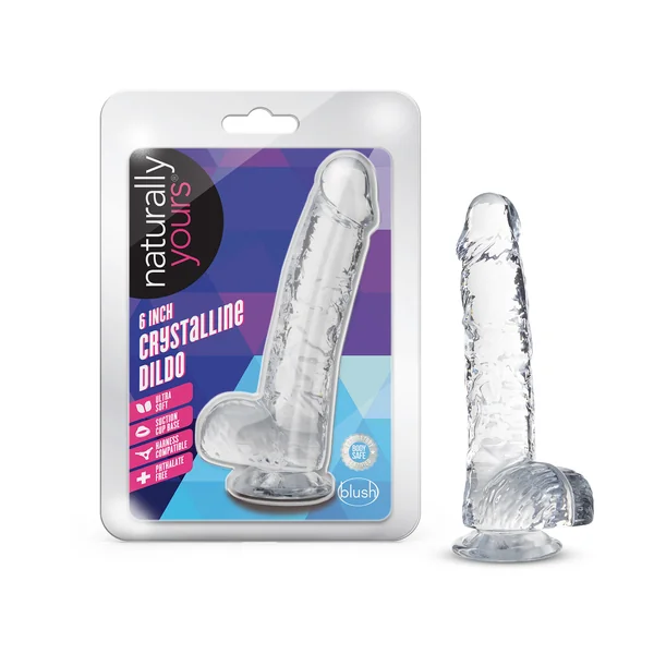 Naturally Yours - 6 Inch Crystalline Dildo - Diamond