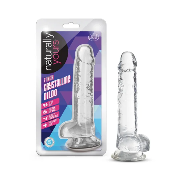Naturally Yours - 7 Inch Crystalline Dildo - Diamond