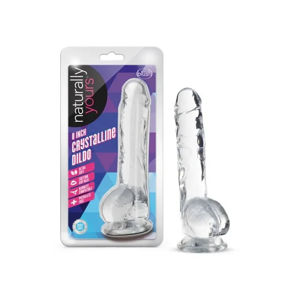 Naturally Yours 8″/20cm Crystaline Dildo, Diamond