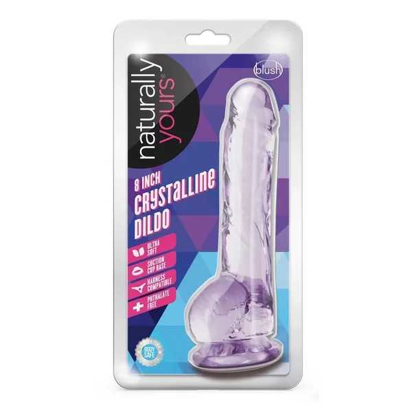 Naturally Yours Crystalline Dildo 8in