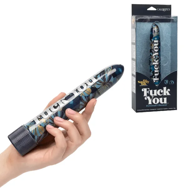 Naughty Bits Fuck You Printed Powerful Massager Seamless Personal Bullet Vibrator