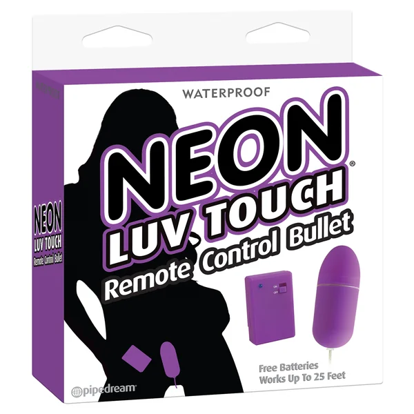NEON LUV TOUCH REMOTE CONTROL BULLET PURPLE