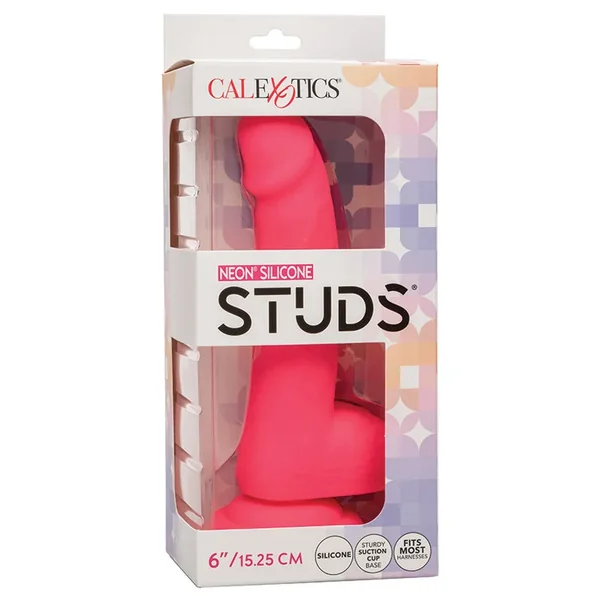 Neon Silicone Studs-Pink 6