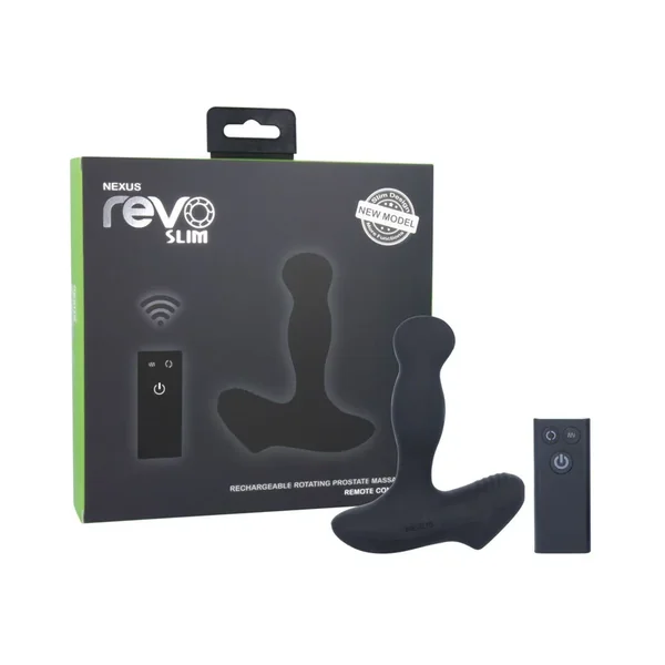 Nexus Revo Slim Rotating Prostate Massager – Black