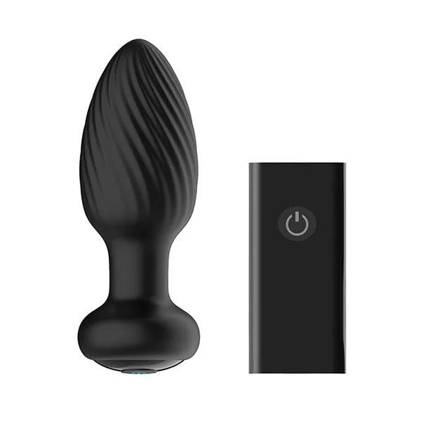 Nexus Tornado Rotating & Vibrating Butt Plug - Black