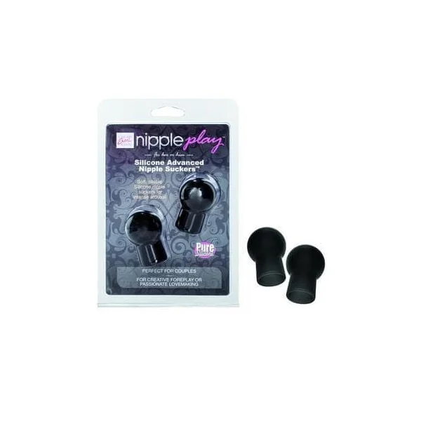 Nipple Play Silicone Advanced Nipple Suckers - Black