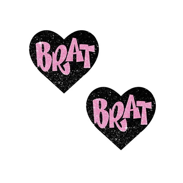 Nipztix Brat Glitter Heart Pasties